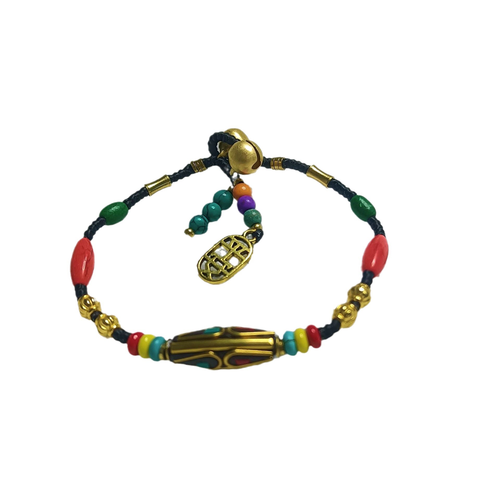 Wholesale Ethnic Style Natural Stone Vintage Handwoven Bracelet